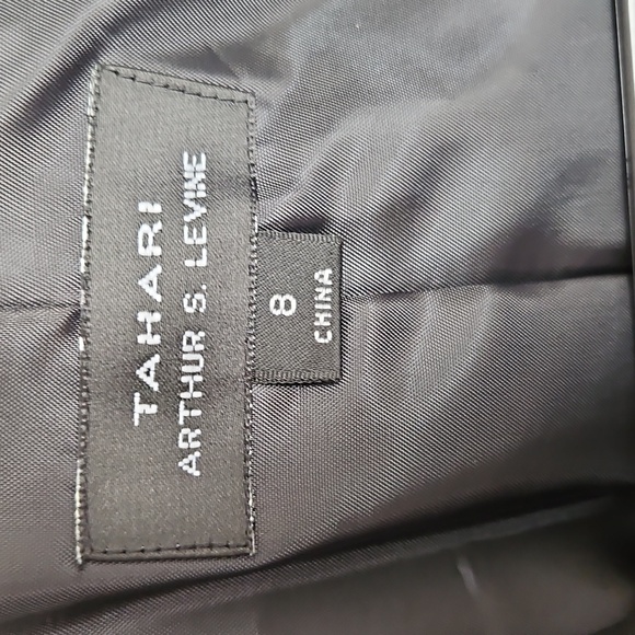 Tahari Women's Long Black Suite Coat - Picture 9 of 9